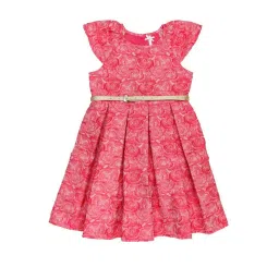 H by Hamleys Kids Red Floral Print Dress image 1