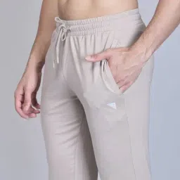 Ramraj Beige Cotton Regular Fit Solid Trackpants image 5