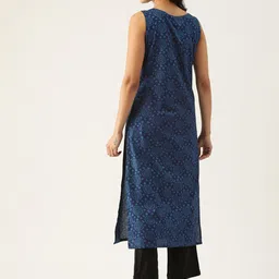 FERANOID Bandhani Printed Pure Cotton Kurta image 4