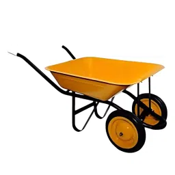 Agrolift Pnuamatic Tyre Double Wheelbarrow with Bearing 220 Kg Load Capacity 75 L Water Capacity for Industrial Use, DWB - PL-picture-10