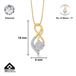 p.n.gadgil jewellers P.N.Gagdil Jewellers Serene Swirl Gold & Diamond Necklace set Necklace for Woman image 4