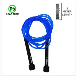 JJ Jonex Speed Adjustable Skipping Rope Gym,Home and Fat Burner Fitness Workout (Blue) image 2