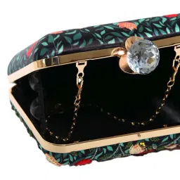 NR by Nidhi Rathi Multicolor Fabric Embellished Clutch image 5