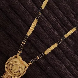 Ramdev Art Fashion Jwellery Brass Gold Plated Mangalsutra image 2