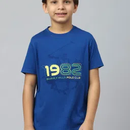 Beverly Hills Polo Club Kids Blue Printed T-Shirt image 1