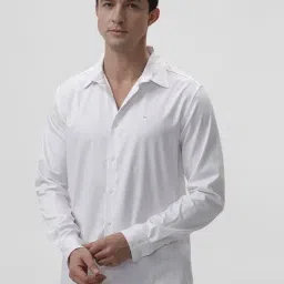 Basics White Slim Fit Shirt-picture-10
