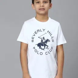 Beverly Hills Polo Club Kids White Printed T-Shirt image 1
