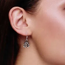 Kai Jewel Sterling Silver Ethnic Dome Jhumki Earrings for Women image 2