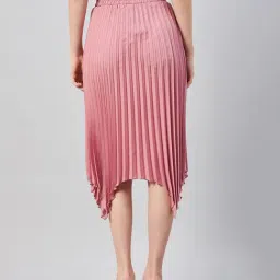 Rare Pink High-Low Midi Skirt image 2
