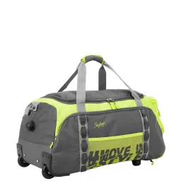 Skybags Grey & Green Medium Soft Duffle Trolley - 65 cm image 1