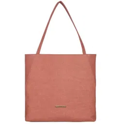 Caprese Peach Textured Large Tote Handbag image 1