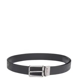 TOMMY HILFIGER Magnolia Black Leather Reversible Belt for Men image 2