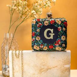 NR by Nidhi Rathi Multicolor Fabric Embellished Clutch-picture-17