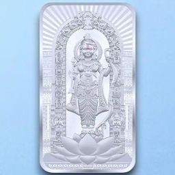 Taraash 999 Sterling Silver 50 gm Plain Lord Ram Lala Bar-picture-8