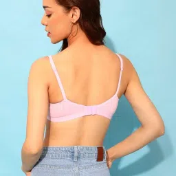 Clovia Light Pink Non Wired Non Padded T-Shirt Bra image 2