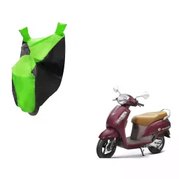 Auto Pearl Waterproof Two Wheeler Cover For Suzuki Access SE (Green & Black)-picture-29