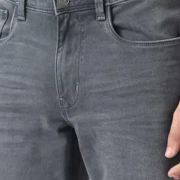 Van Heusen Grey Cotton Slim Fit Jeans image 4