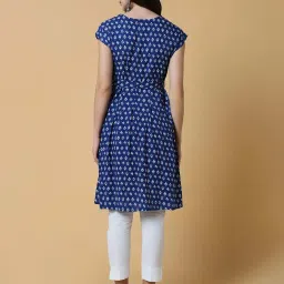 showoffff SHOWOFF Blue Printed A Line Kurta image 2
