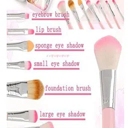 Stinc Set Of 7 Soft Bristles Makeup Brushes - Pink image 2