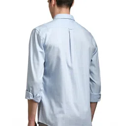 Louis Philippe Blue Slim Fit Checks Shirt image 2