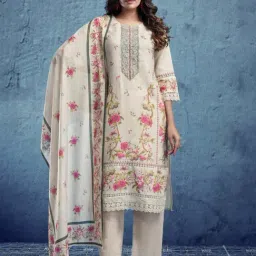 Autumnlane Beige Eliza Embroidered Comfort Fit Pakistani Suit Set-picture-18