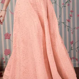 Ode by House of Pataudi Printed Flared Maxi Skirts-picture-40