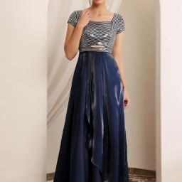 Miss Chase Navy Embellished Dress-picture-9