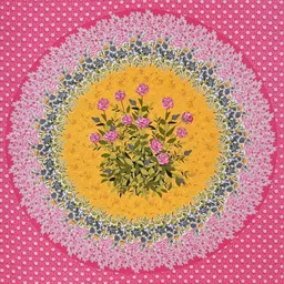 DGSM CRAFT Pink Floral 144 TC Single Bedsheet with 1 Pillow Covers image 4