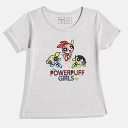 Eteenz Girls Powerpuff Girls Printed Pure Cotton T-shirt-picture-11
