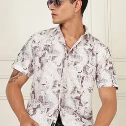 BS BLUE SQUAD Men Regular Fit Abstract Printed Casual Shirt-picture-25