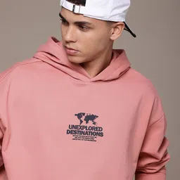 The Roadster Life Co. Typography Printed Hooded Oversized Fit Sweatshirt-image-92