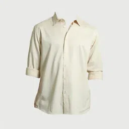 Basics Off White Slim Fit Shirt image 4