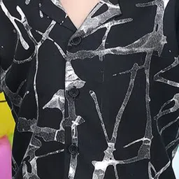 Polka Tots Boys Printed Shirt with Shorts image 3