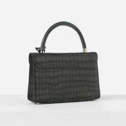 Allen Solly Green Animal Effect Handbag image 3