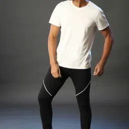 Campus Sutra Black Solid Track Pants image 5
