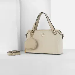 Allen Solly White Textured Handbag-image-44