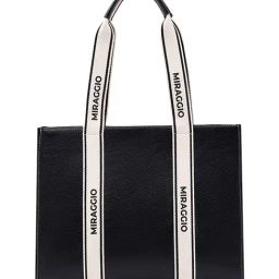 Miraggio Black Blanche Textured Large Leather Tote-picture-21