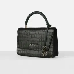 Allen Solly Green Animal Effect Handbag image 2