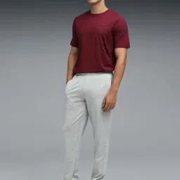 Puma Grey Regular Fit Sports Trackpants image 4
