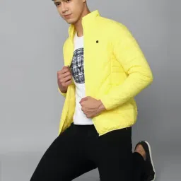 Allen Solly Yellow Cotton Regular Fit Quilted Jacket image 5