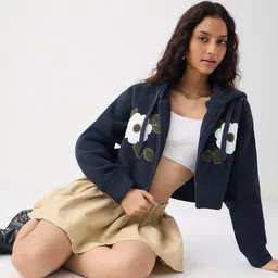 The Souled Store Women Printed Hooded Sweatshirt-image-39