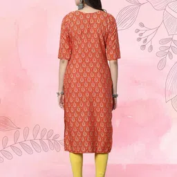 Ethnic basket Women Pack Of 2 Multicoloured Crepe Kurtas image 5