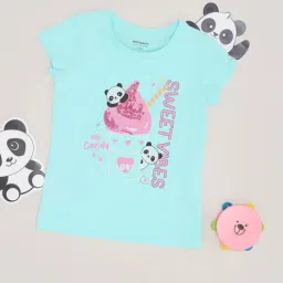 Pantaloons Junior Girls Blue T-Shirt-image-62