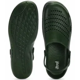 Paragon Men's Olive Green Back Strap Clogs image 4