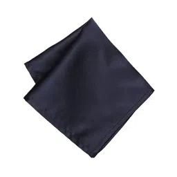 Peter England Men Navy Blue Solid Pocket Square-image-35