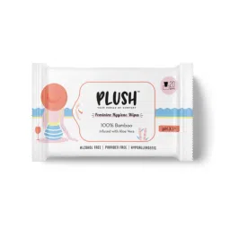 Plush Feminine Hygiene Intimate Wipes - Natural , pH Balanced - 20Pcs image 1