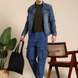 Mast & Harbour Men Cargo-Style Skater Fit Jeans-picture-38
