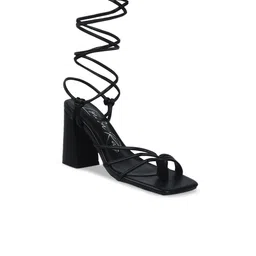 London Rag Black PU Party Block heels-picture-30