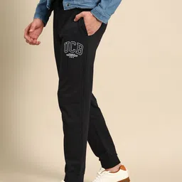 United Colors of Benetton Men Teal Joggers Trousers-image-2