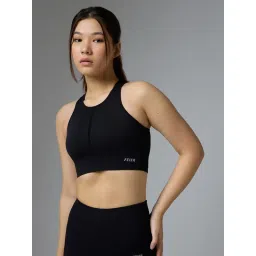 FEIER Black Nylon Sports Bra image 1